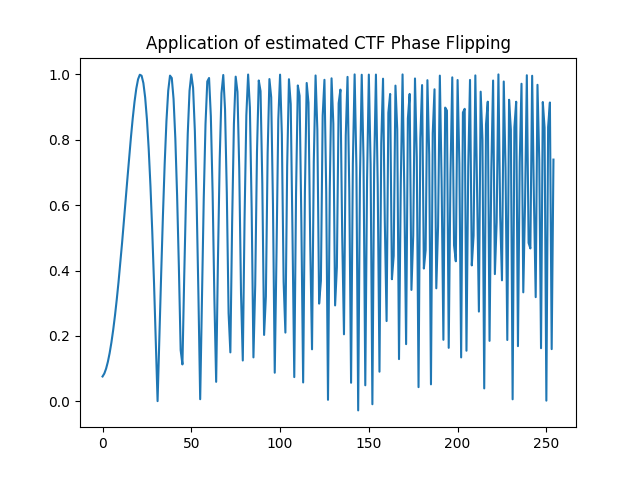 Application of estimated CTF Phase Flipping
